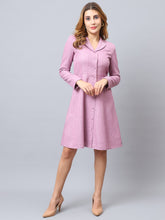Exude Lilac Linen Blazer Dress