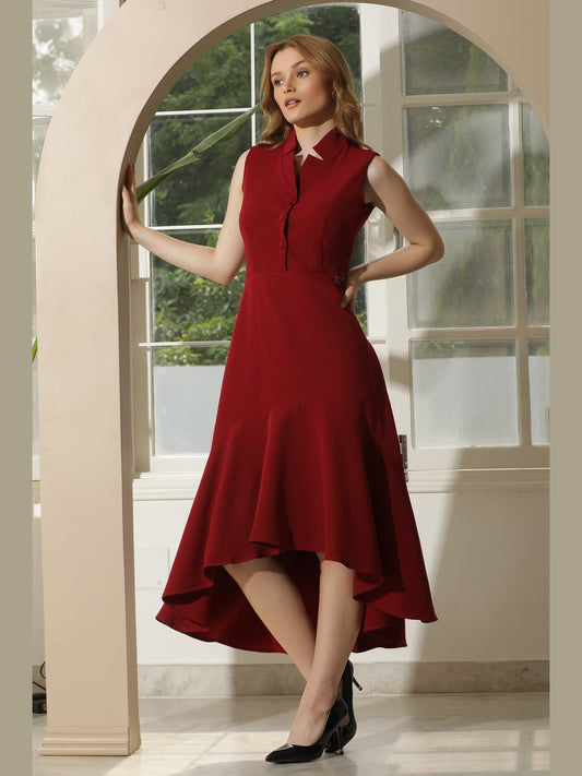 Exude Vivacity Cut out Maxi Dress Red Dresses