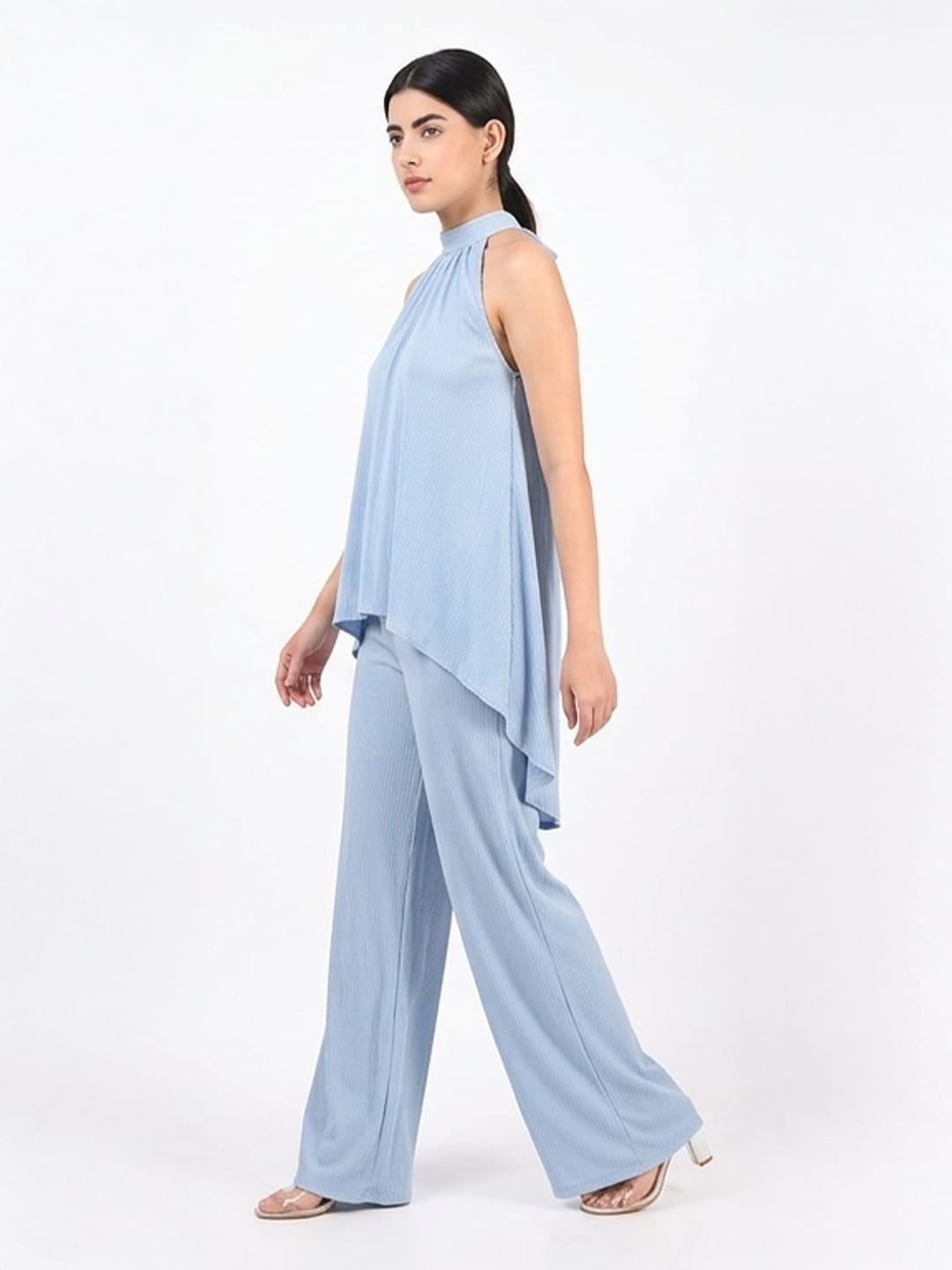 Exude Blue Haze Halter Set