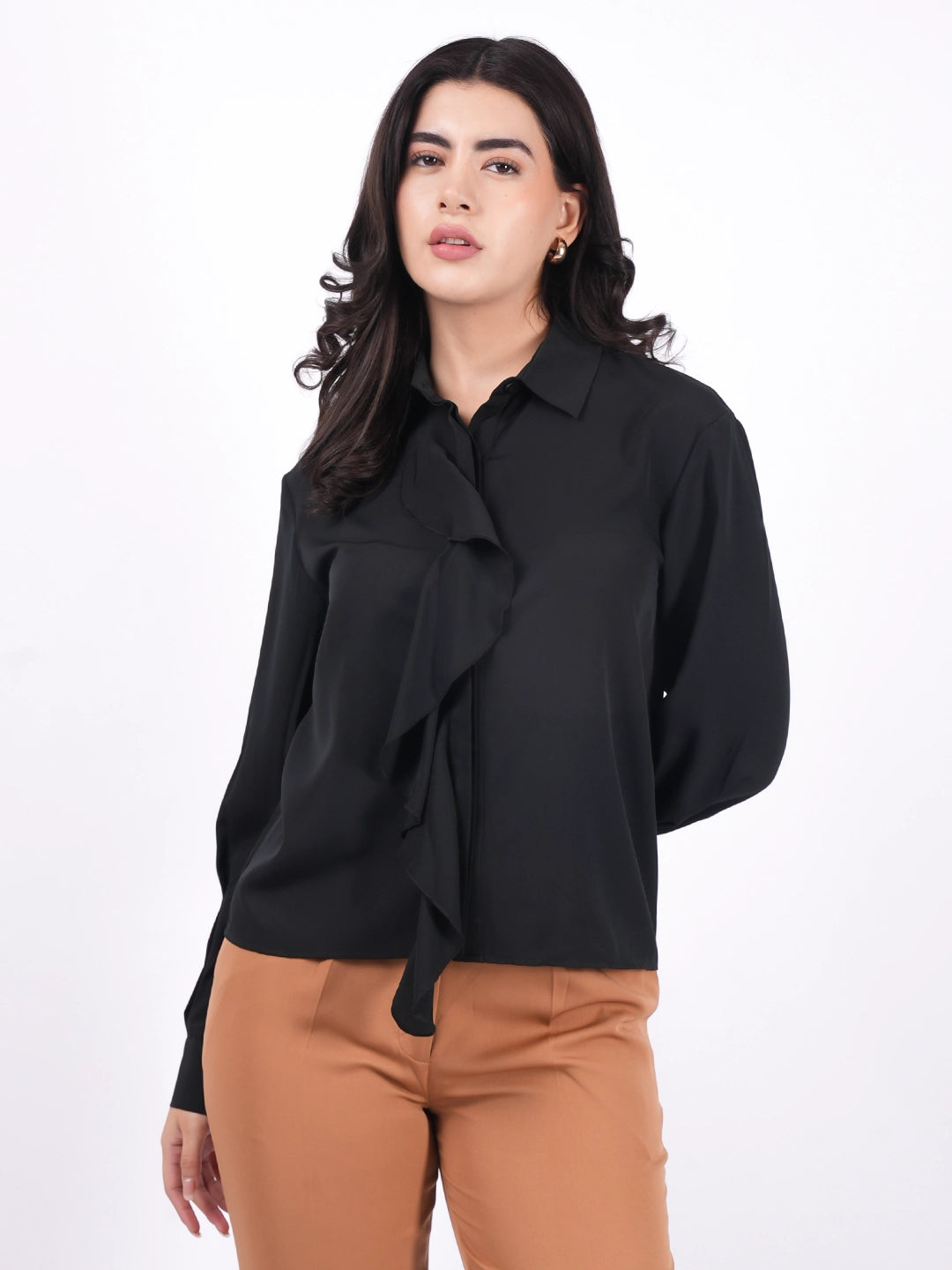 Exude Eclipse Frill Shirt Shirts