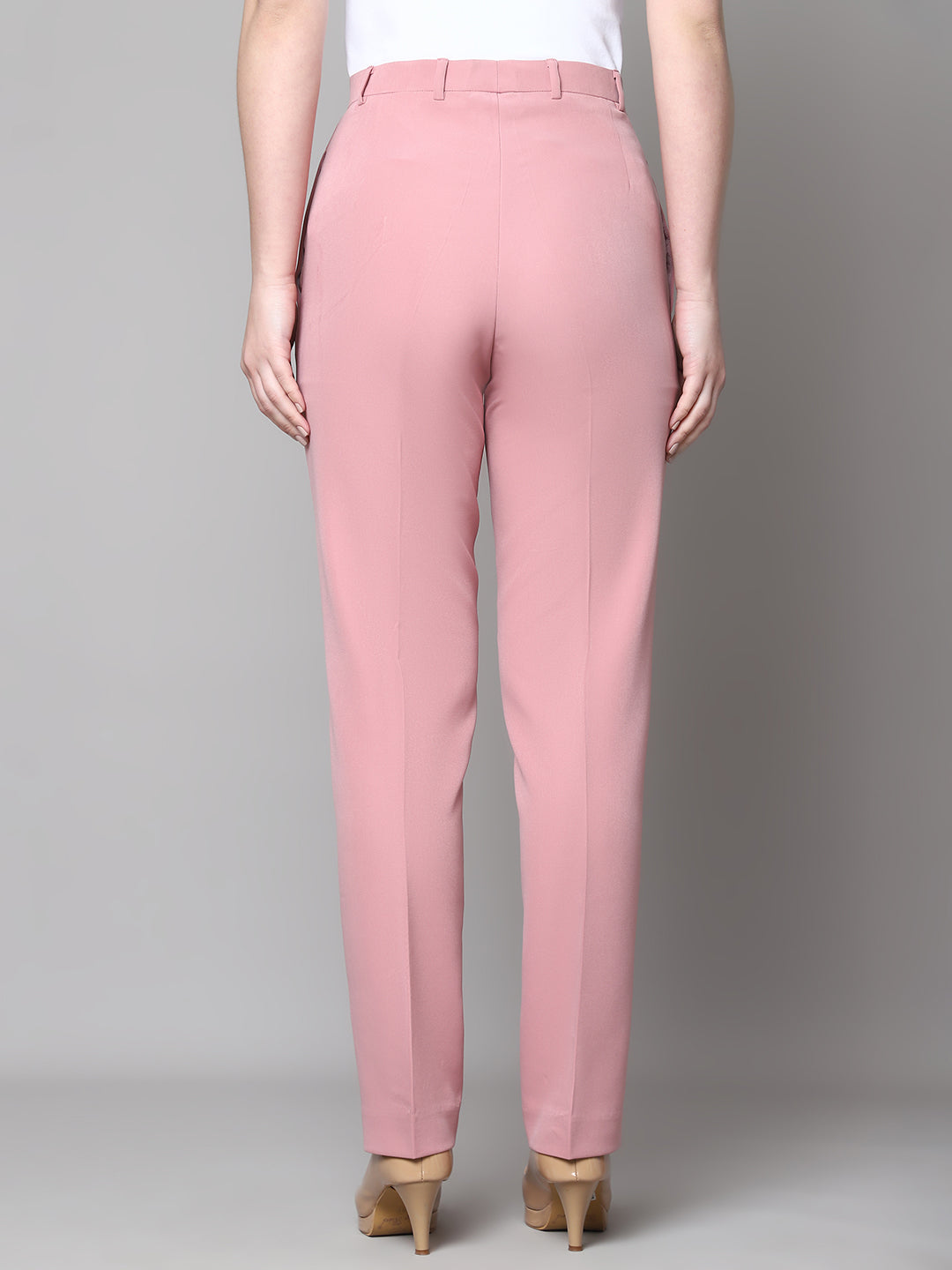 Exude Empathy & Edge Straight Fit Trouser Dusty Pink