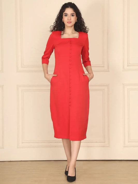 Exude Scarlet Midi