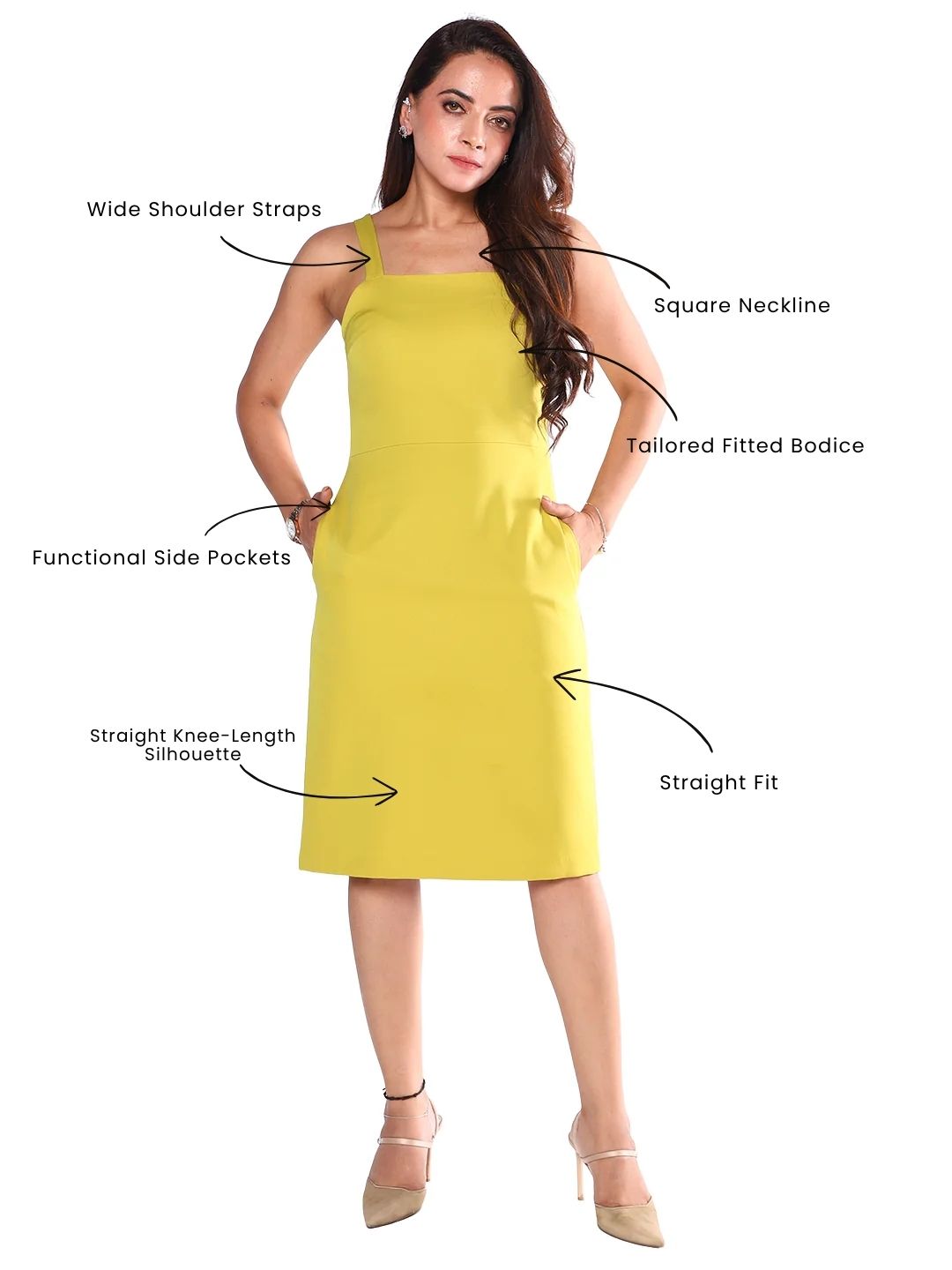 Exude Golden Aura Dress
