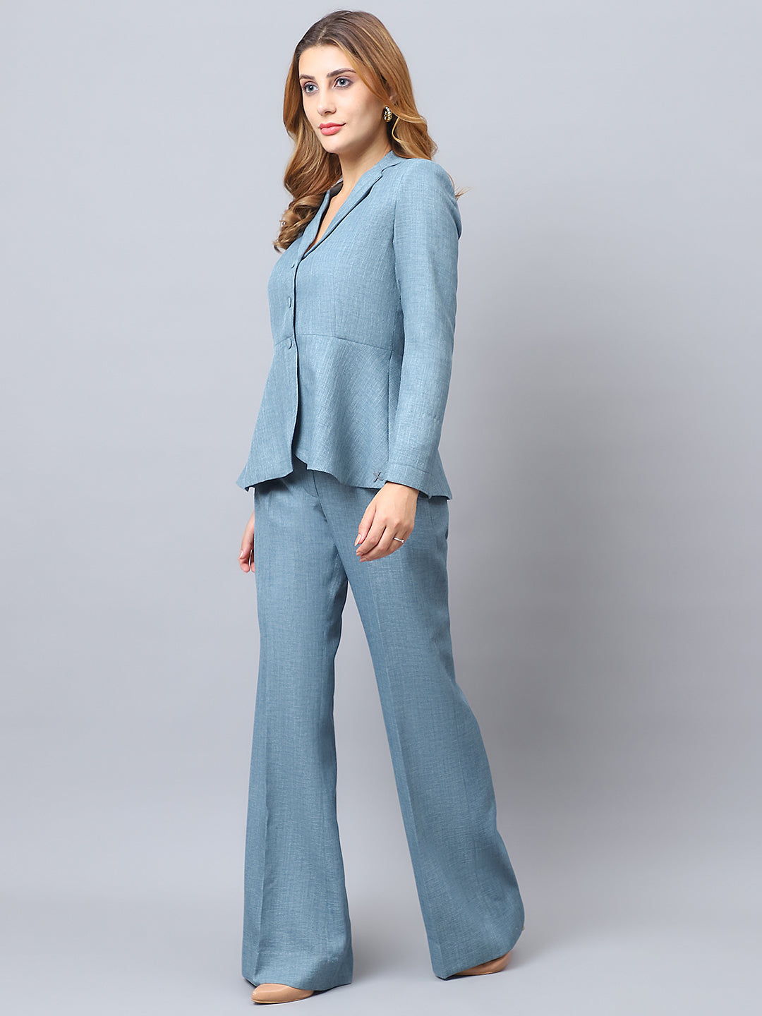 Exude The A-Line Statement Set Cyan