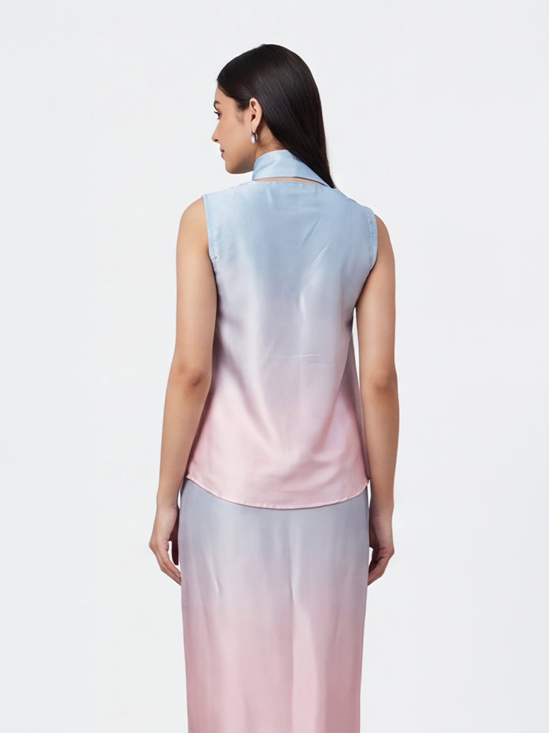 Exude Blush Mist Scarf Top