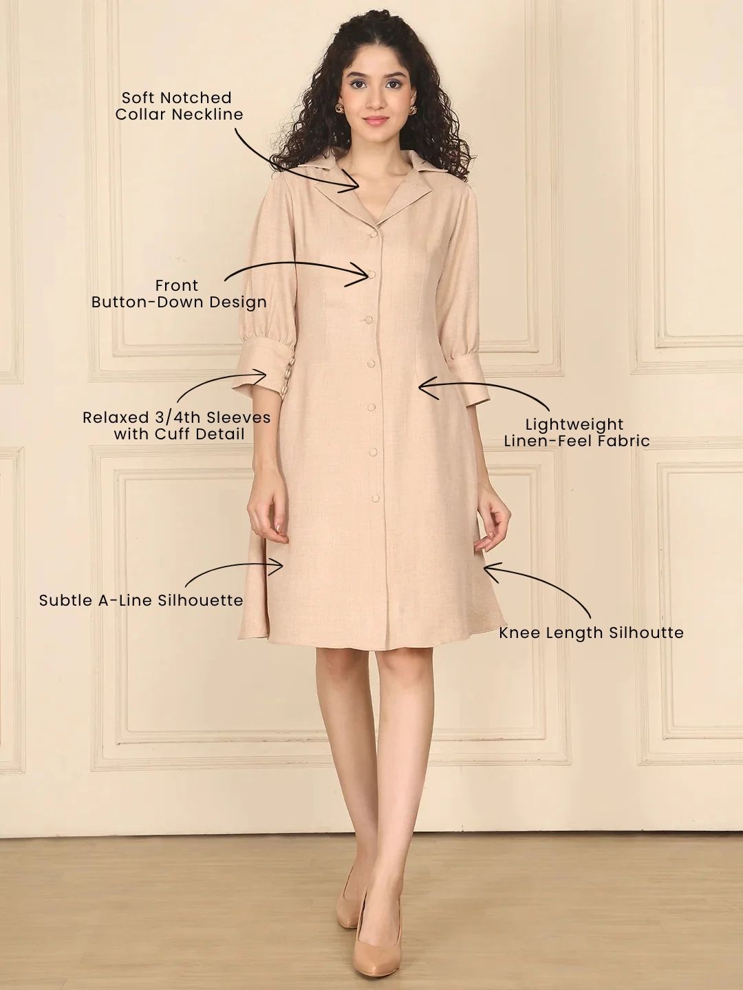 Exude The Everyday Linen Beige