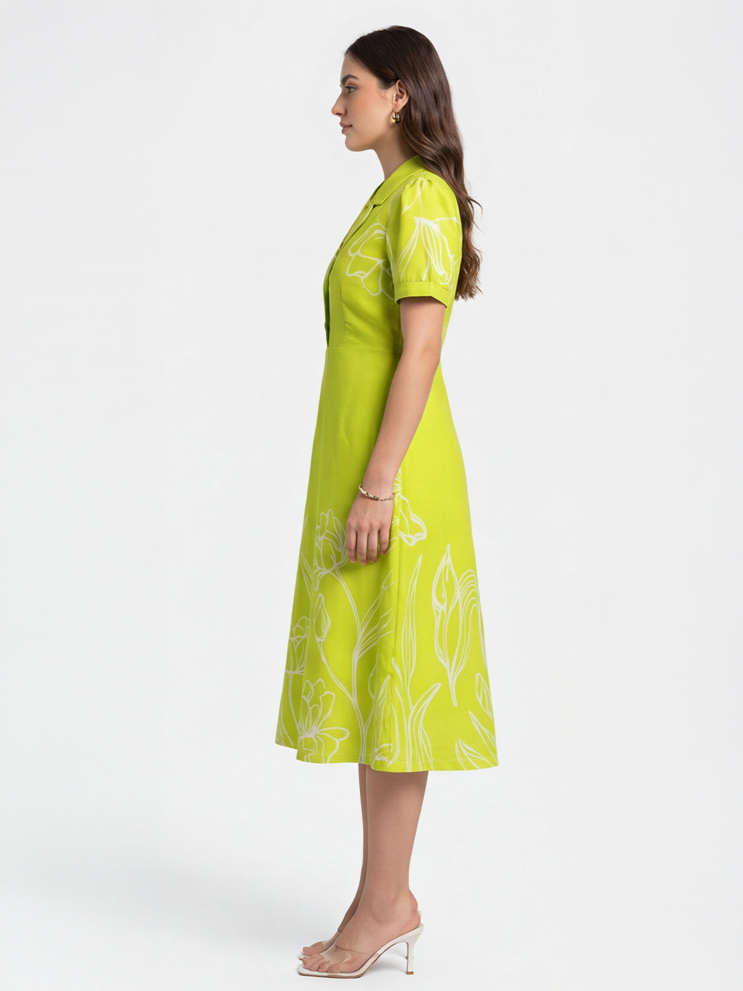 Citrus Garden Shirt Dress