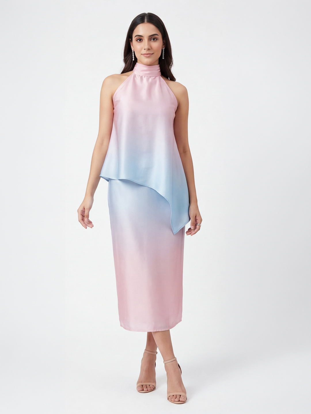 Exude Blush Ombre Halter Top