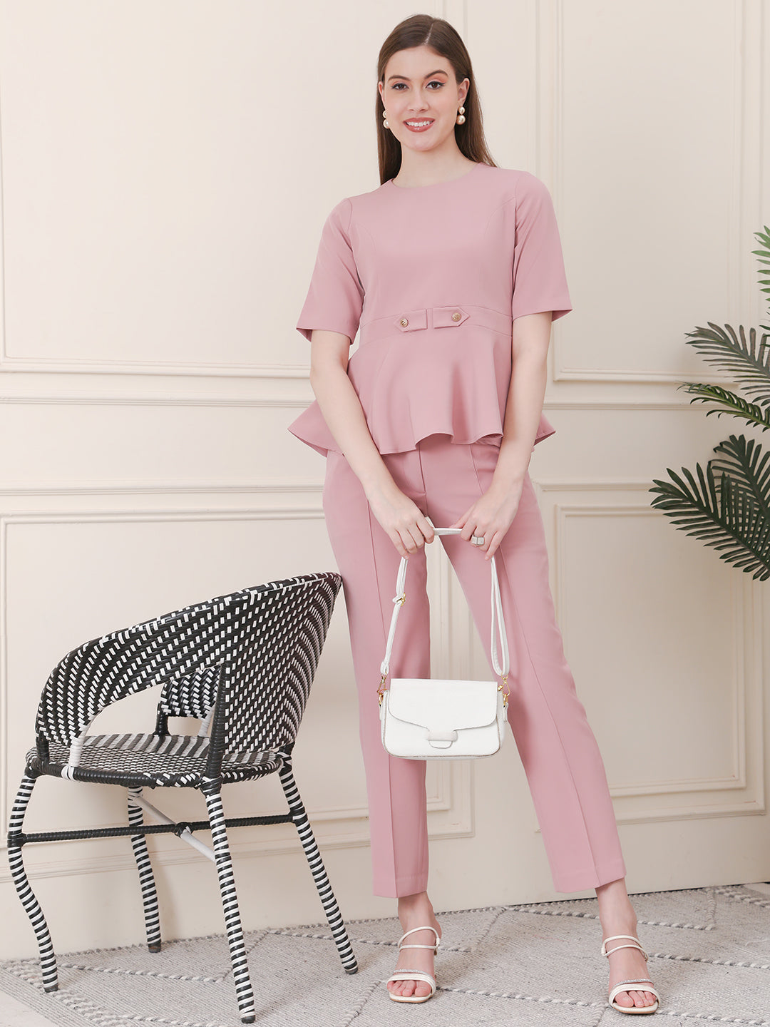 Exude Chic Revolution A-line Top Dusty Pink Tops