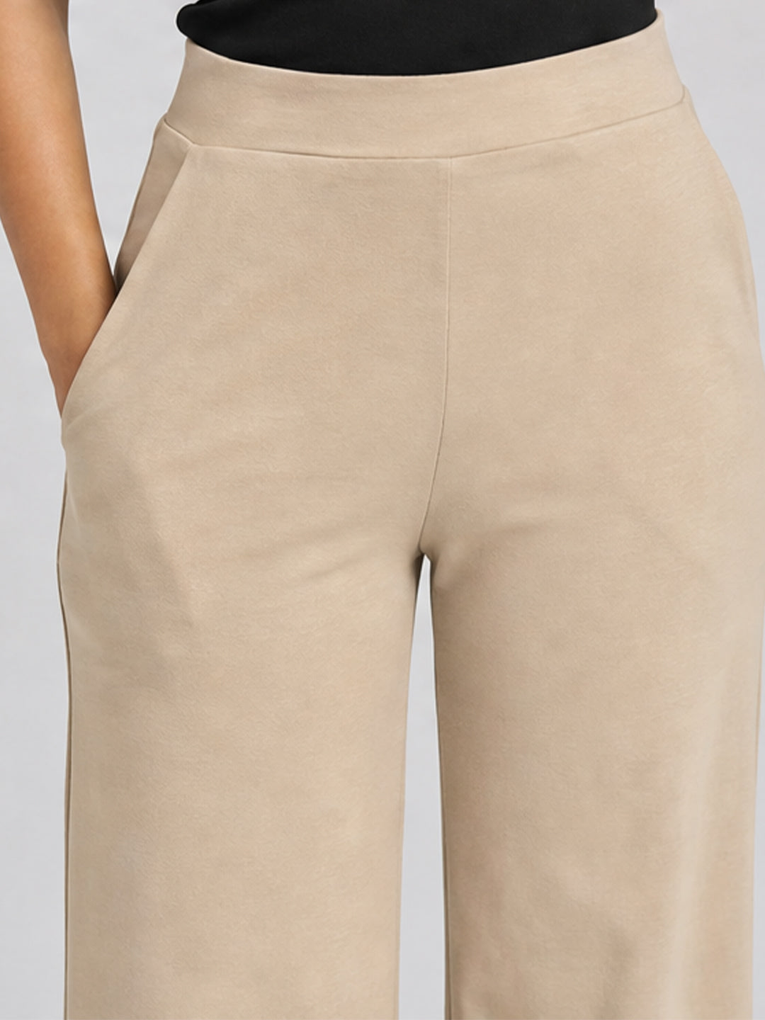 High-Waist Wide-Leg Trousers