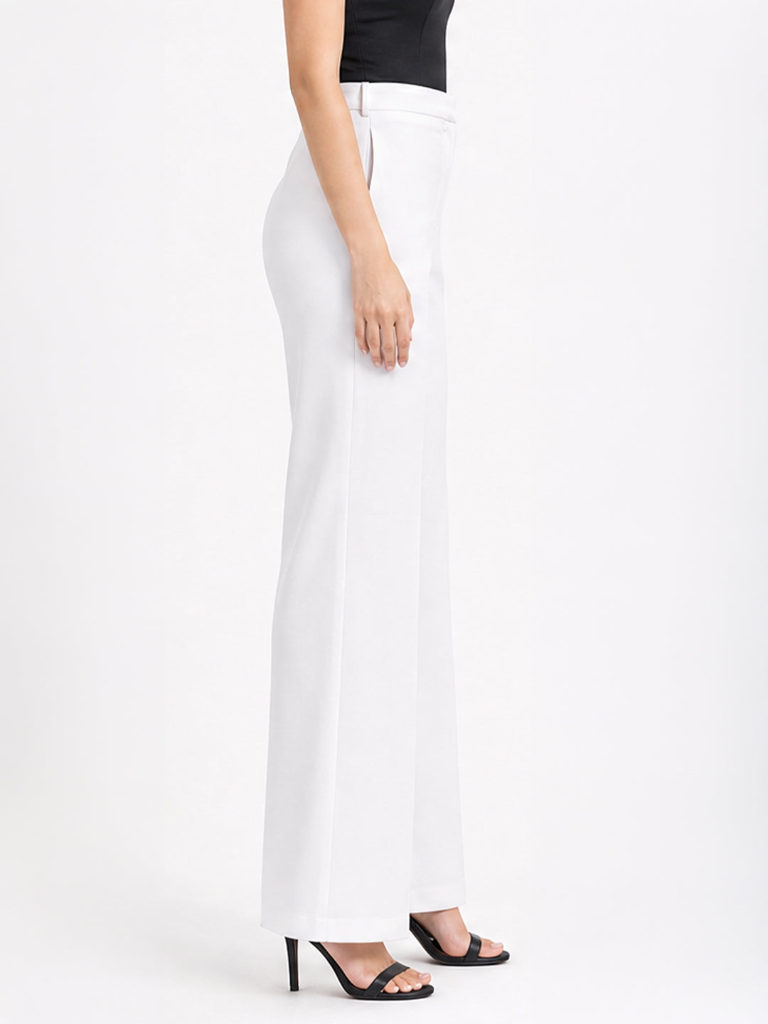 High-Waist Tailored Trousers