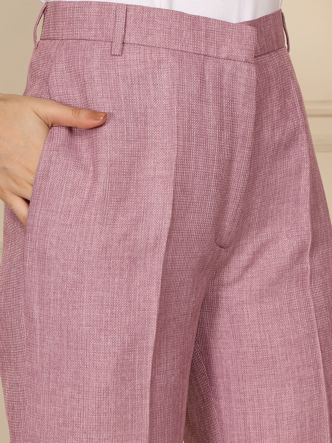 Exude Linen Ease Trouser Lilac