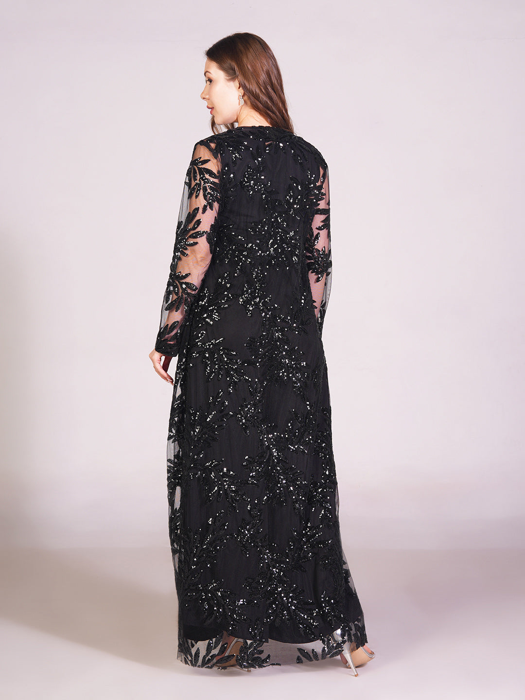 Midnight Embellished Cape Co Ord Set