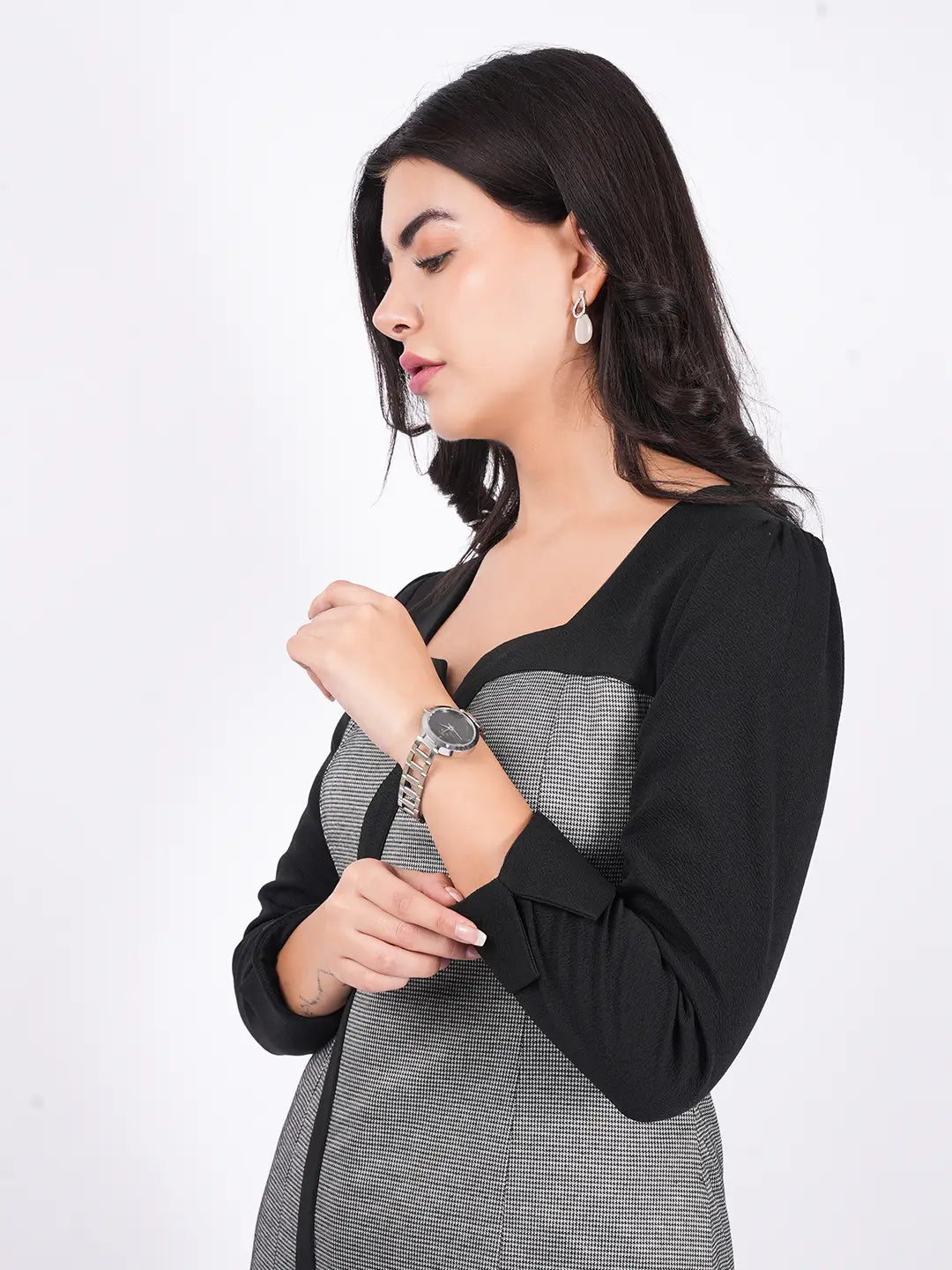 Exude Urban Edge Panel Dress Dresses