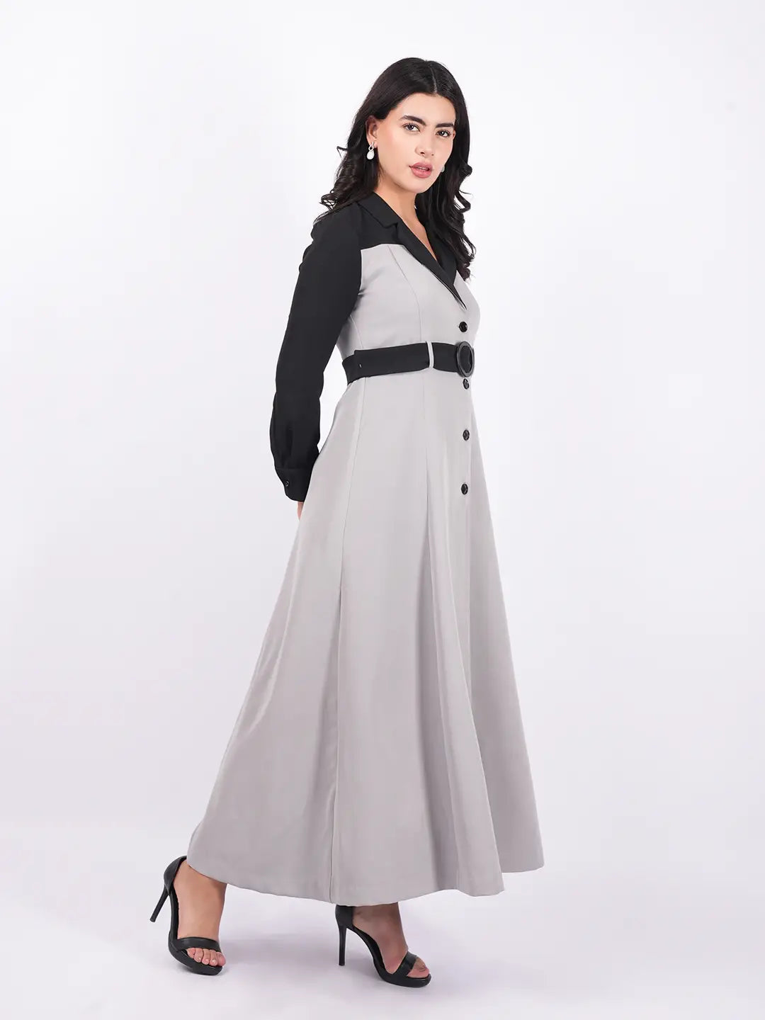 Exude Runway Trench Dress Dresses