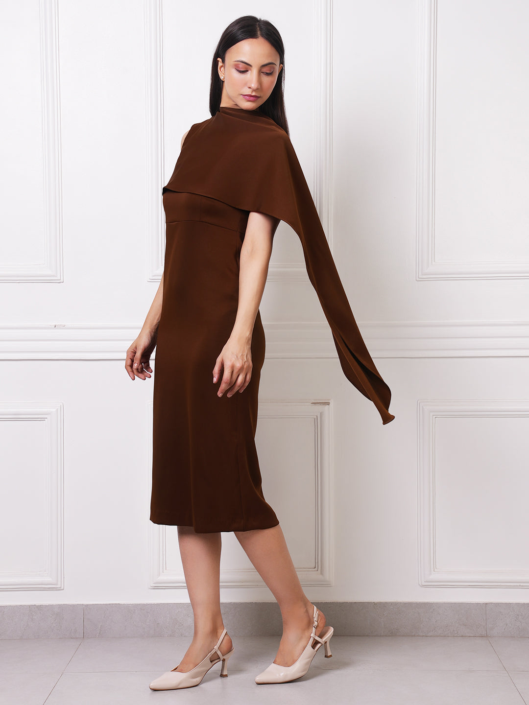 Exude Lennox Cape Dress