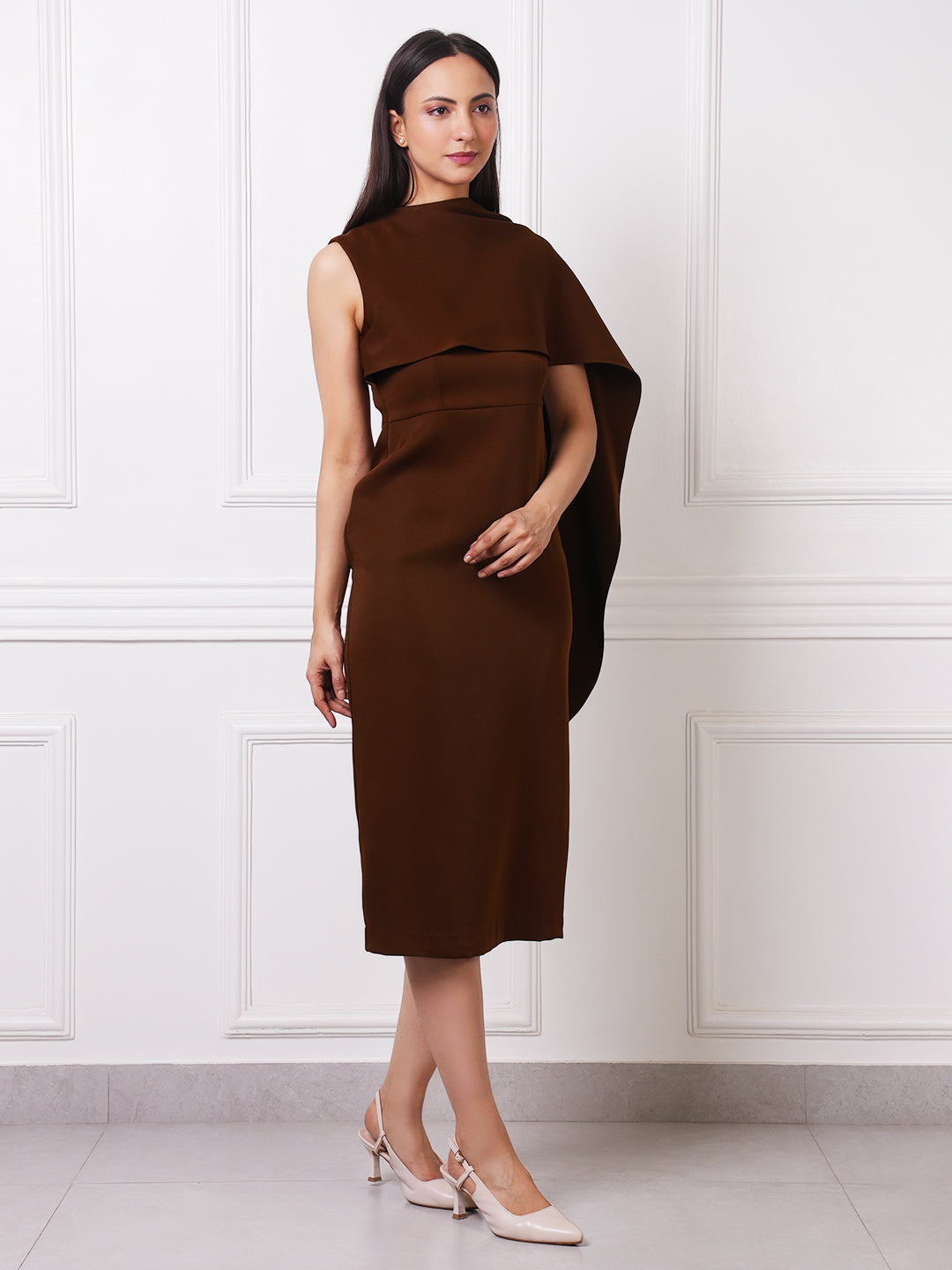 Exude Lennox Cape Dress