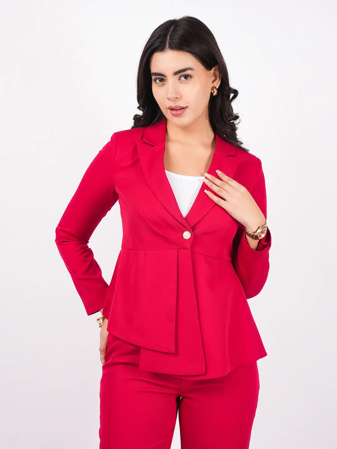 Exude Power Peplum Blazer Blazers