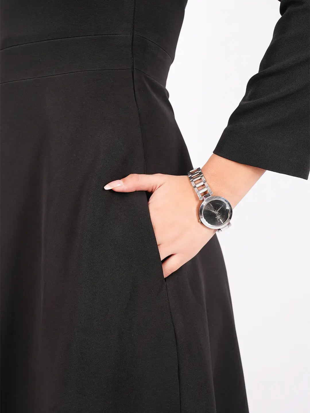 Exude Stardust Collar Dress Dresses