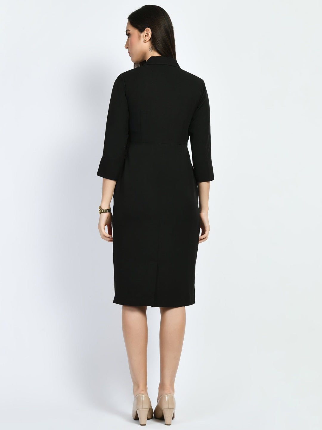 Exude Wonder Blazer Sheath Dress Black Dresses