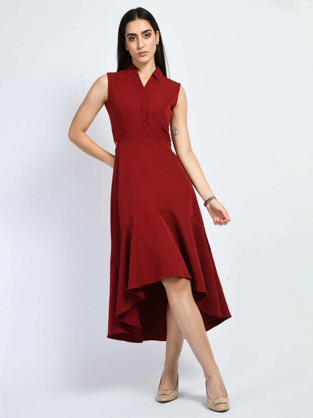 Exude Vivacity Cut out Maxi Dress Red Dresses