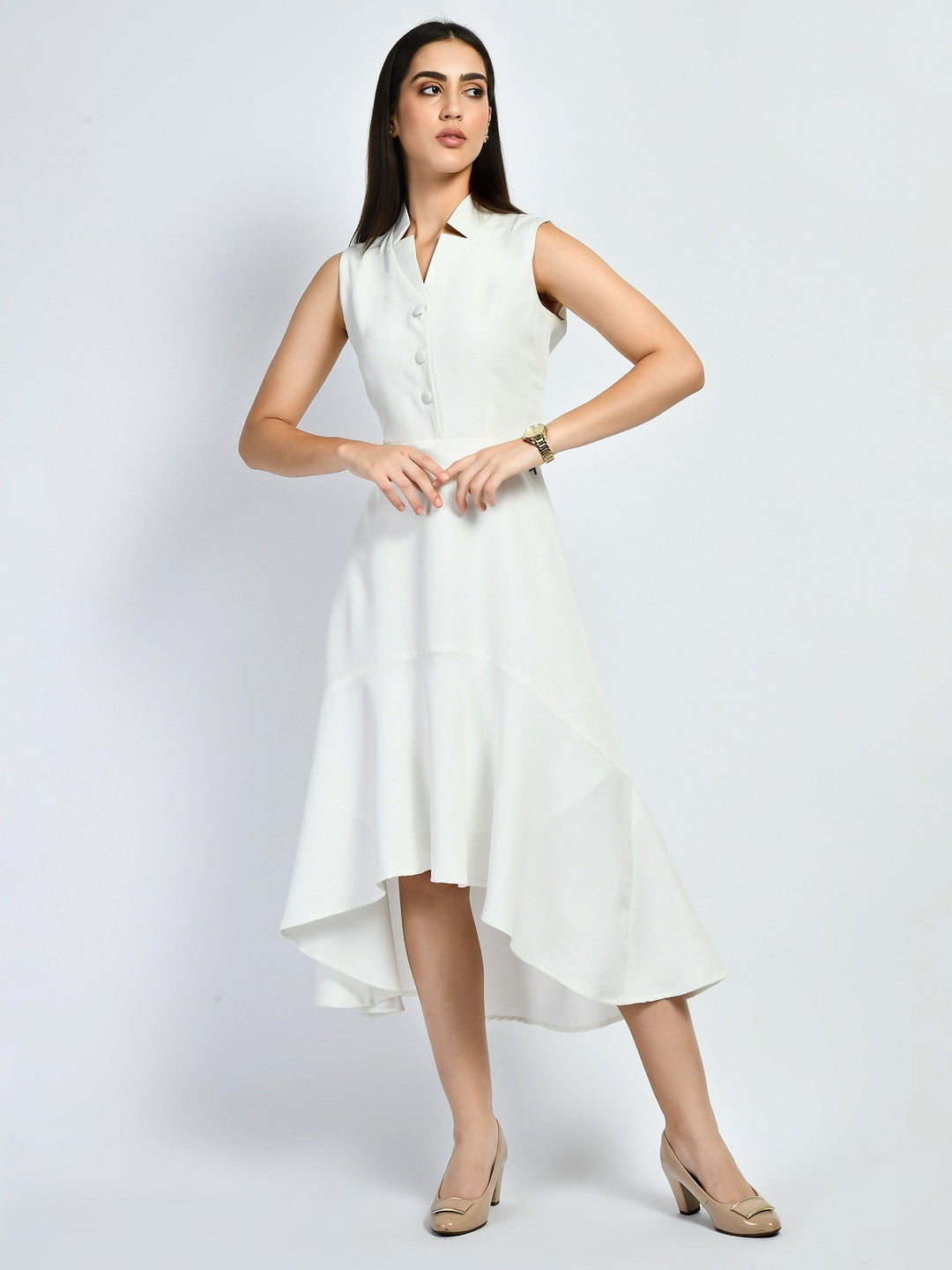 Exude Vivacity Cut-out Maxi Dress White Dresses