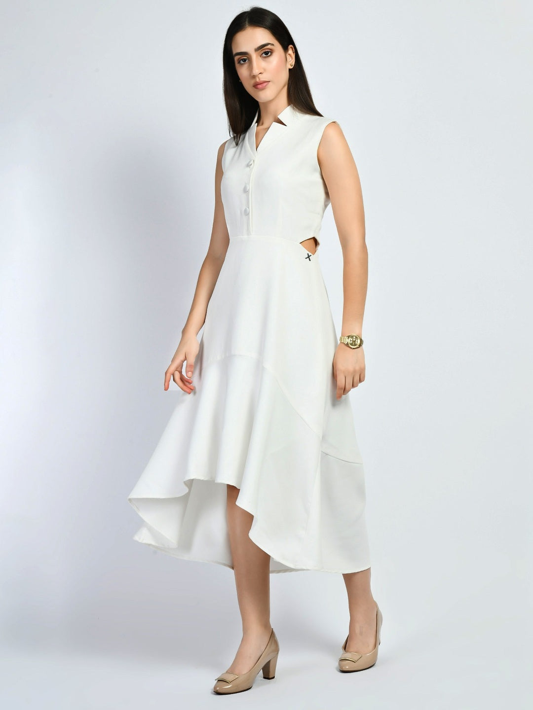 Exude Vivacity Cut-out Maxi Dress White Dresses