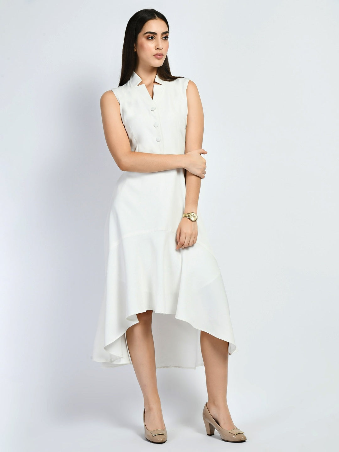 Exude Vivacity Cut-out Maxi Dress White Dresses