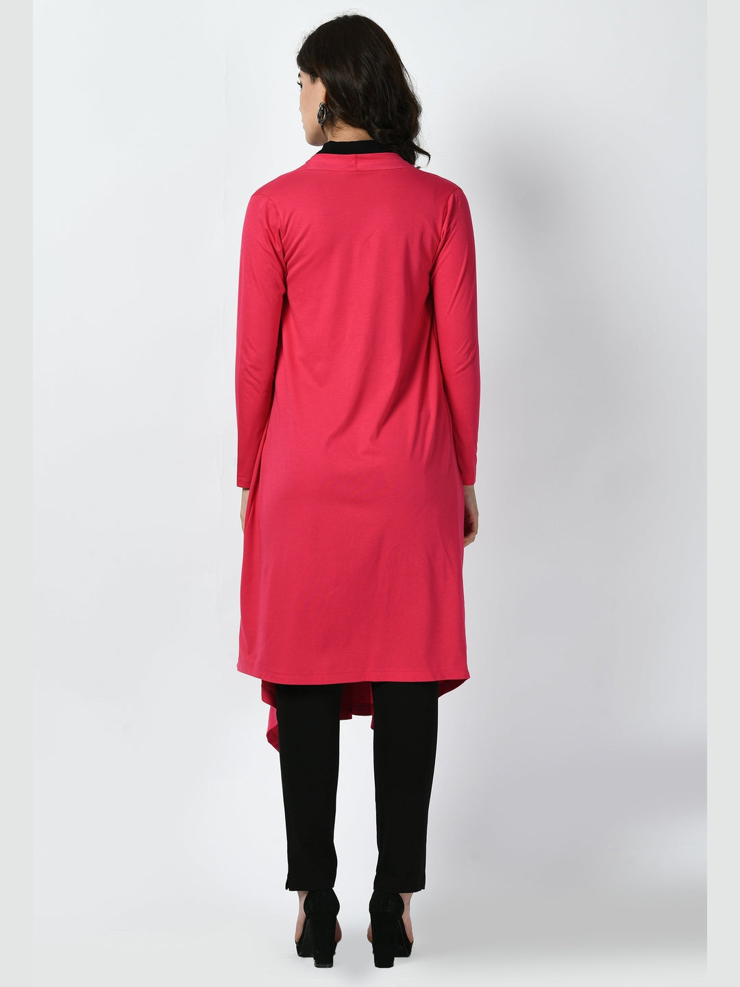 Exude Supreme Longline Shrug Hot Pink Shrugs