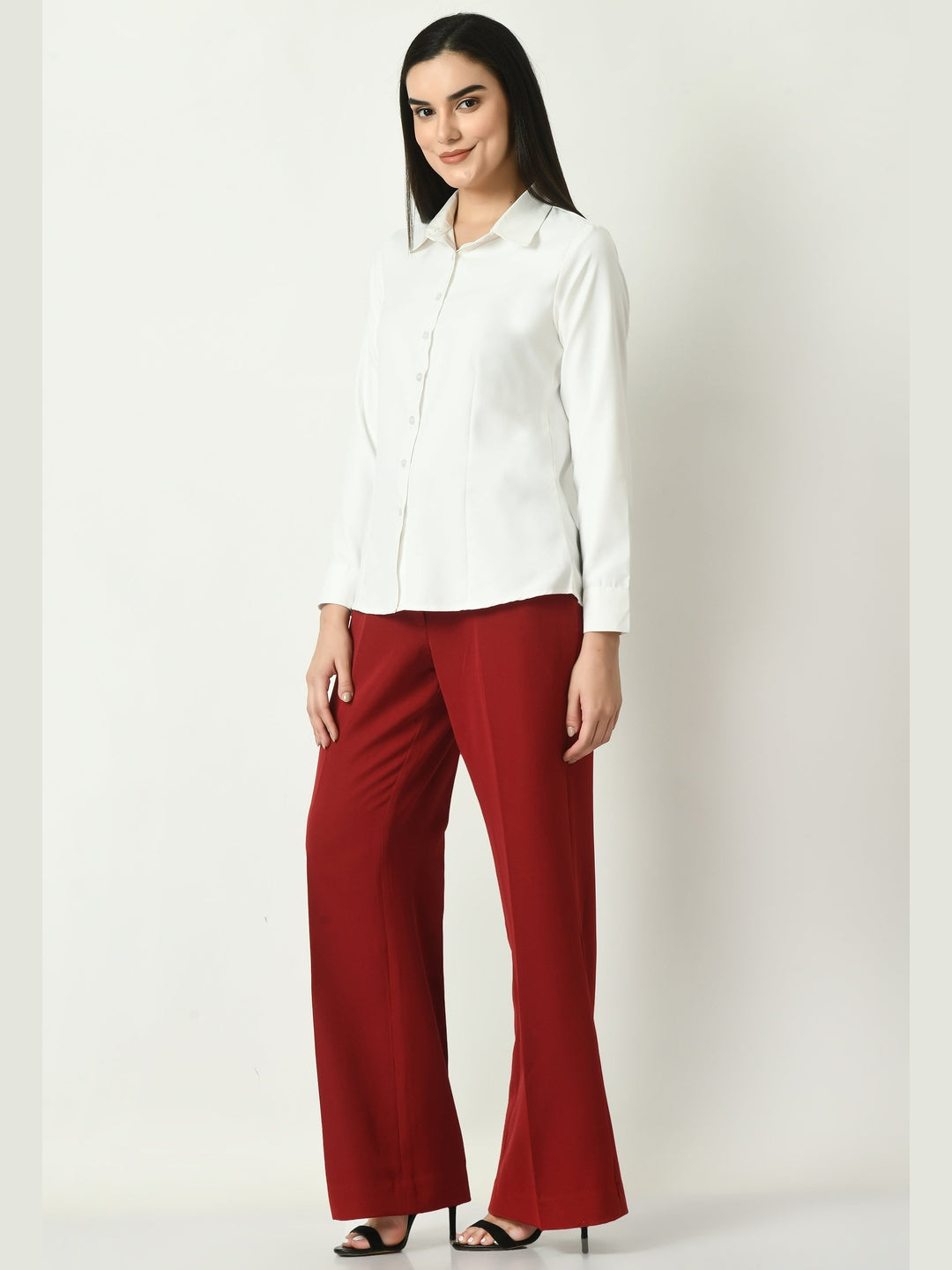 Exude Charisma Long Sleeves Formal Shirt White Shirts