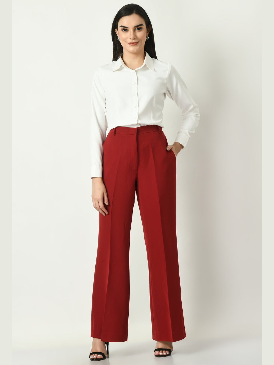 Exude Charisma Long Sleeves Formal Shirt White Shirts