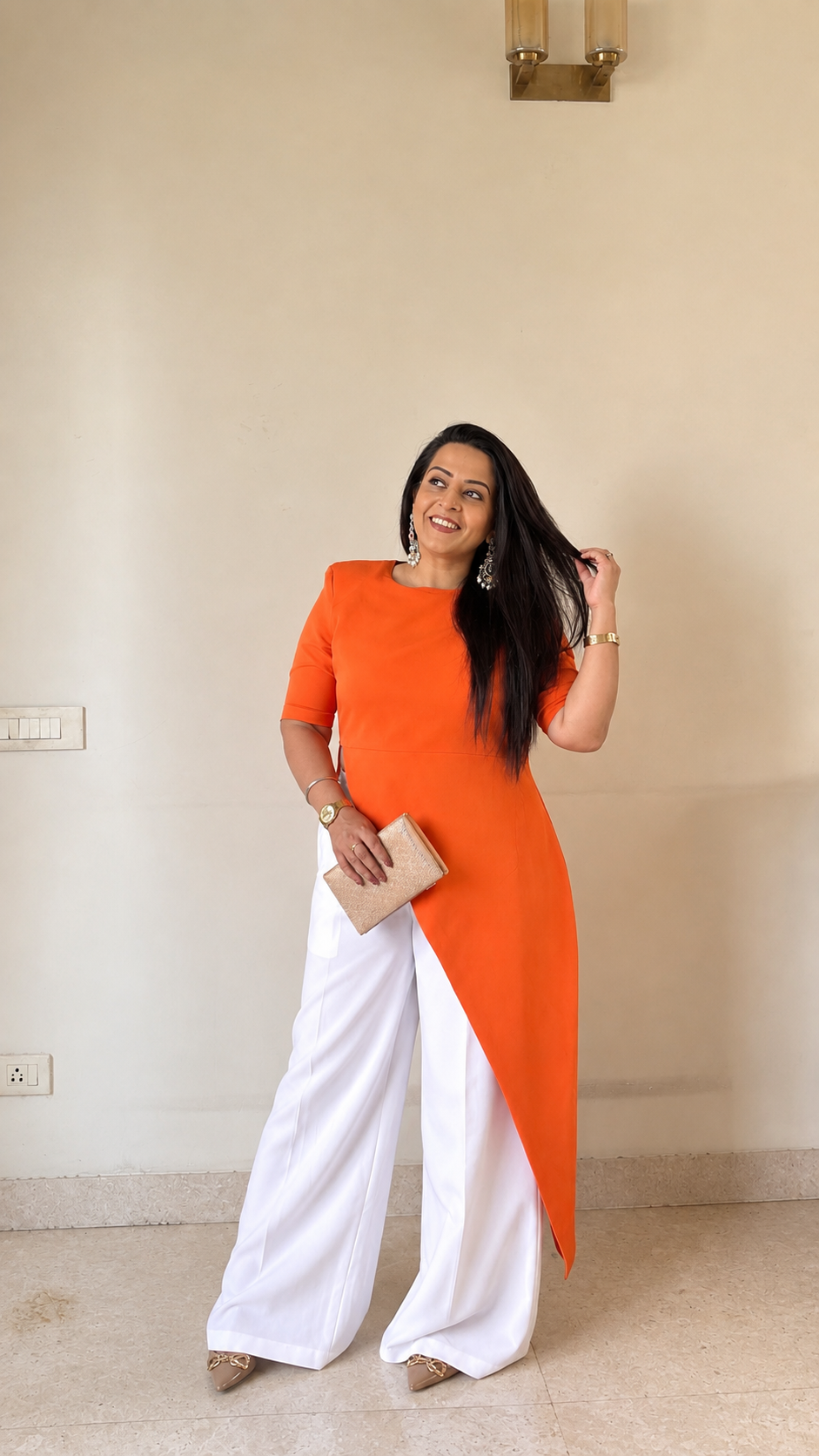 Sunrise Asymmetric Tunic & Palazzo Co-ord Set