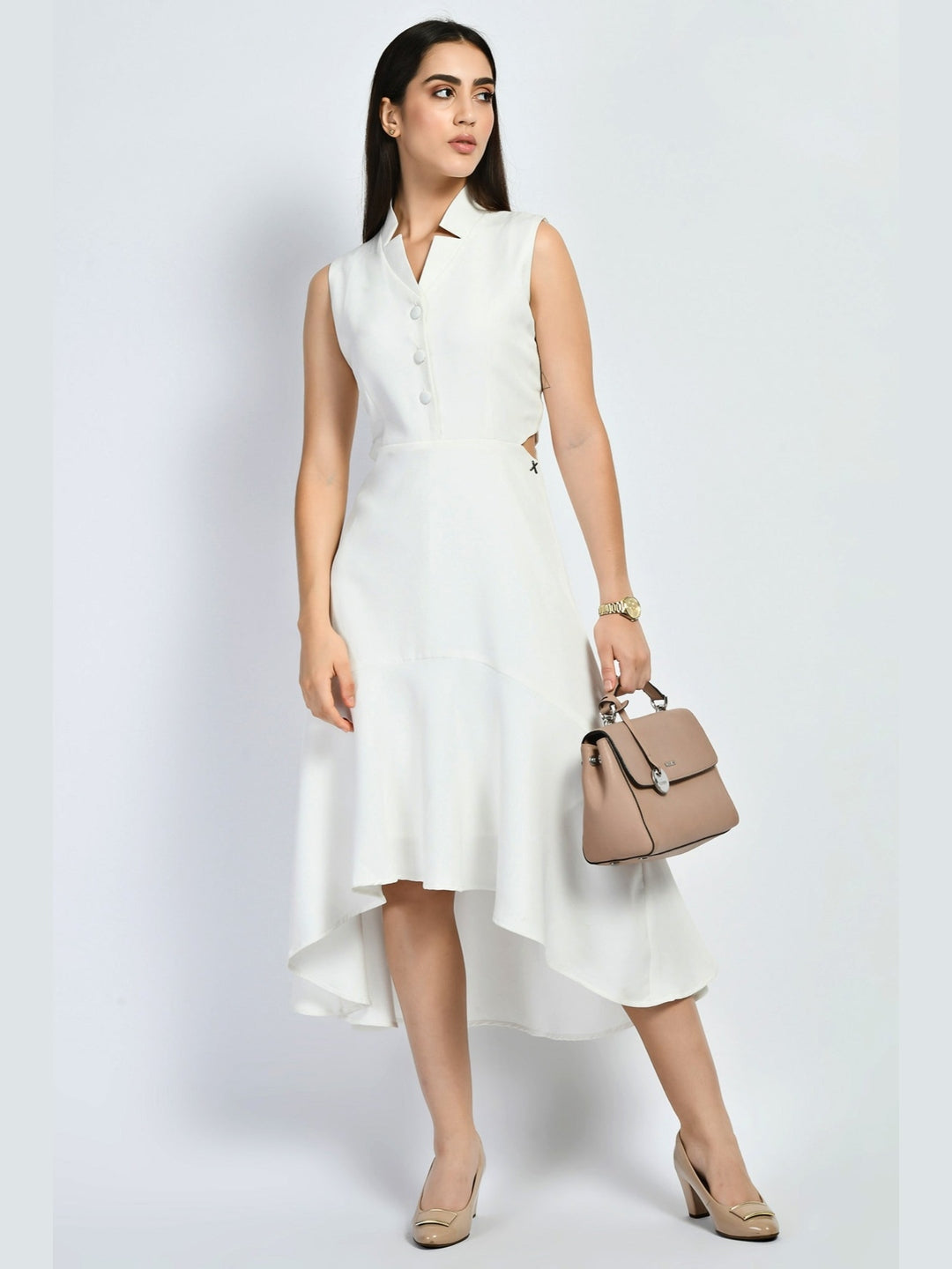 Exude Vivacity Cut-out Maxi Dress White Dresses