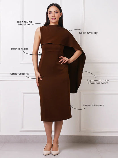 Exude Lennox Cape Dress