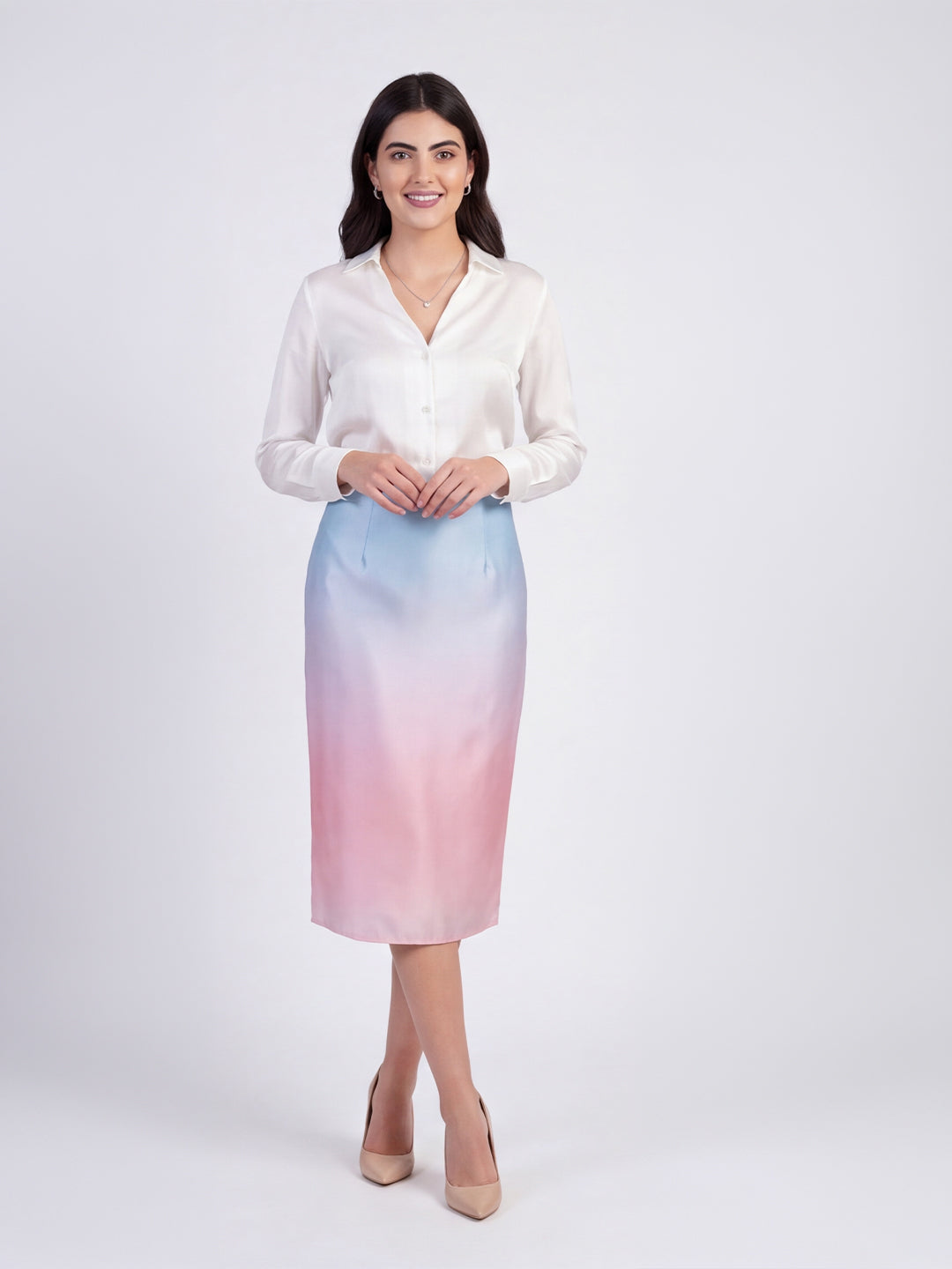 Exude Blush Ombre Skirt