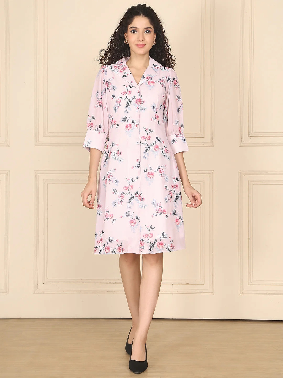 Exude Floral Shirt Dress 