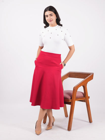 Exude Bold A-Line Skirt Skirts