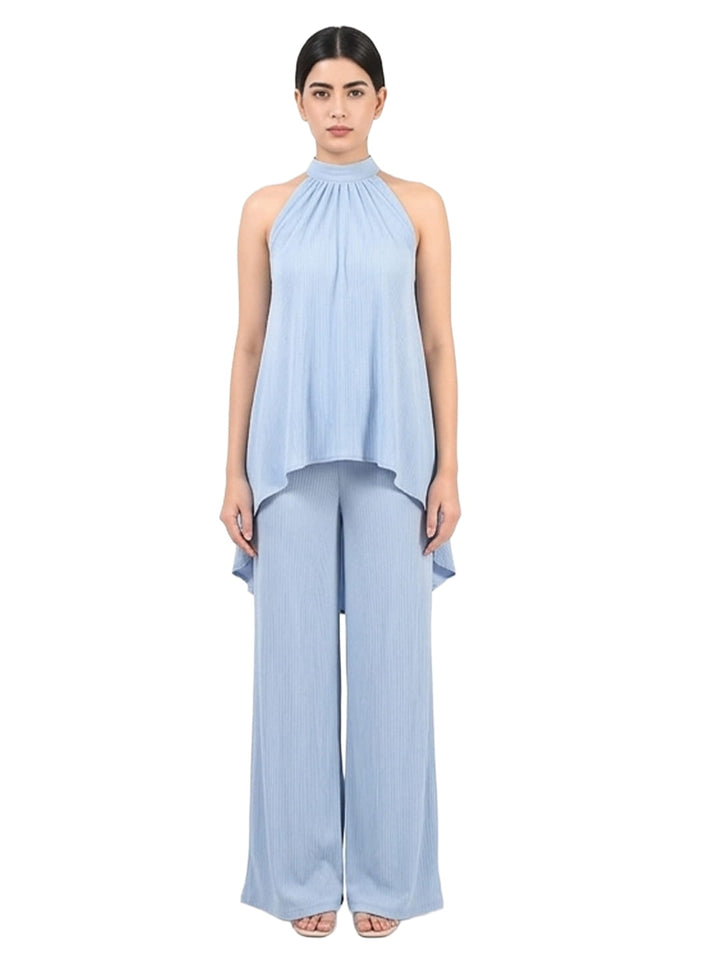 Exude Blue Haze Halter Set