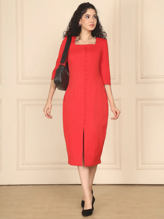 Exude Scarlet Midi