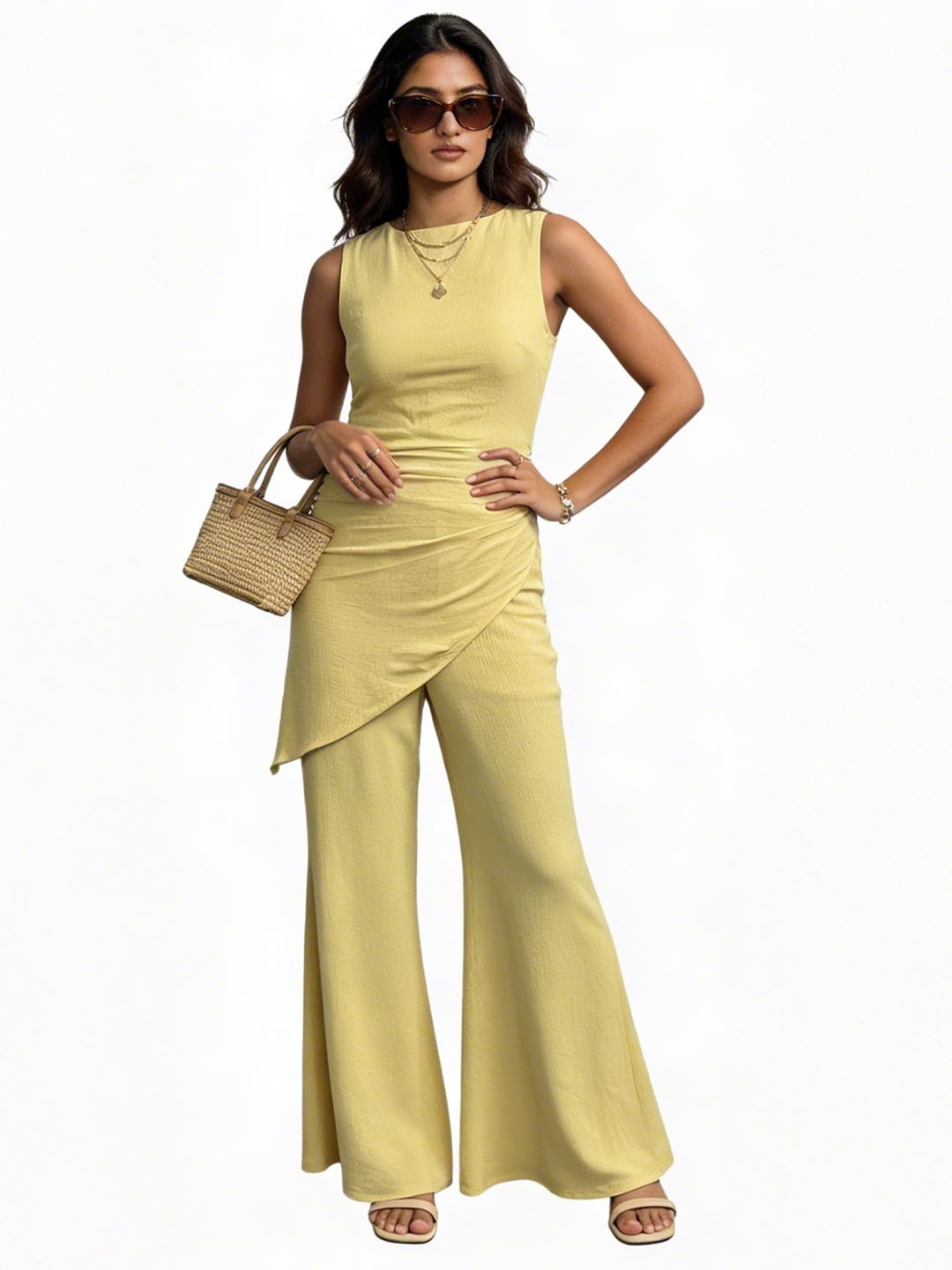 Exude Sunset Sorbet Asymmetric Co-ord Set