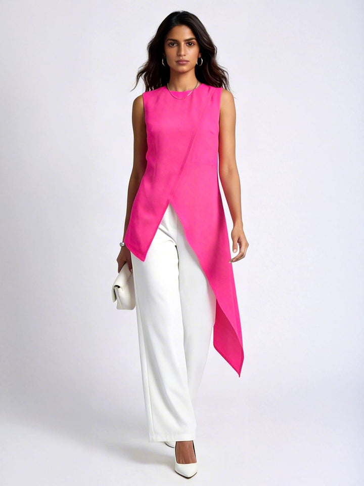 Flora Pop Drape Tunic Set