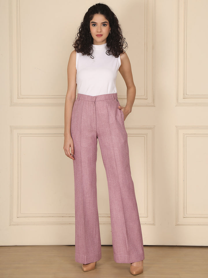 Exude Linen Ease Trouser Lilac 