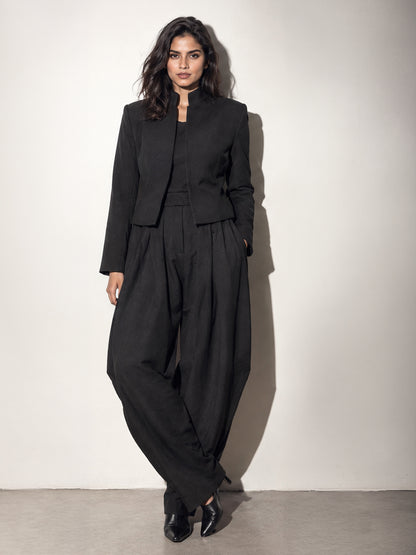 Black 3-Piece Tailored Co-ord Set