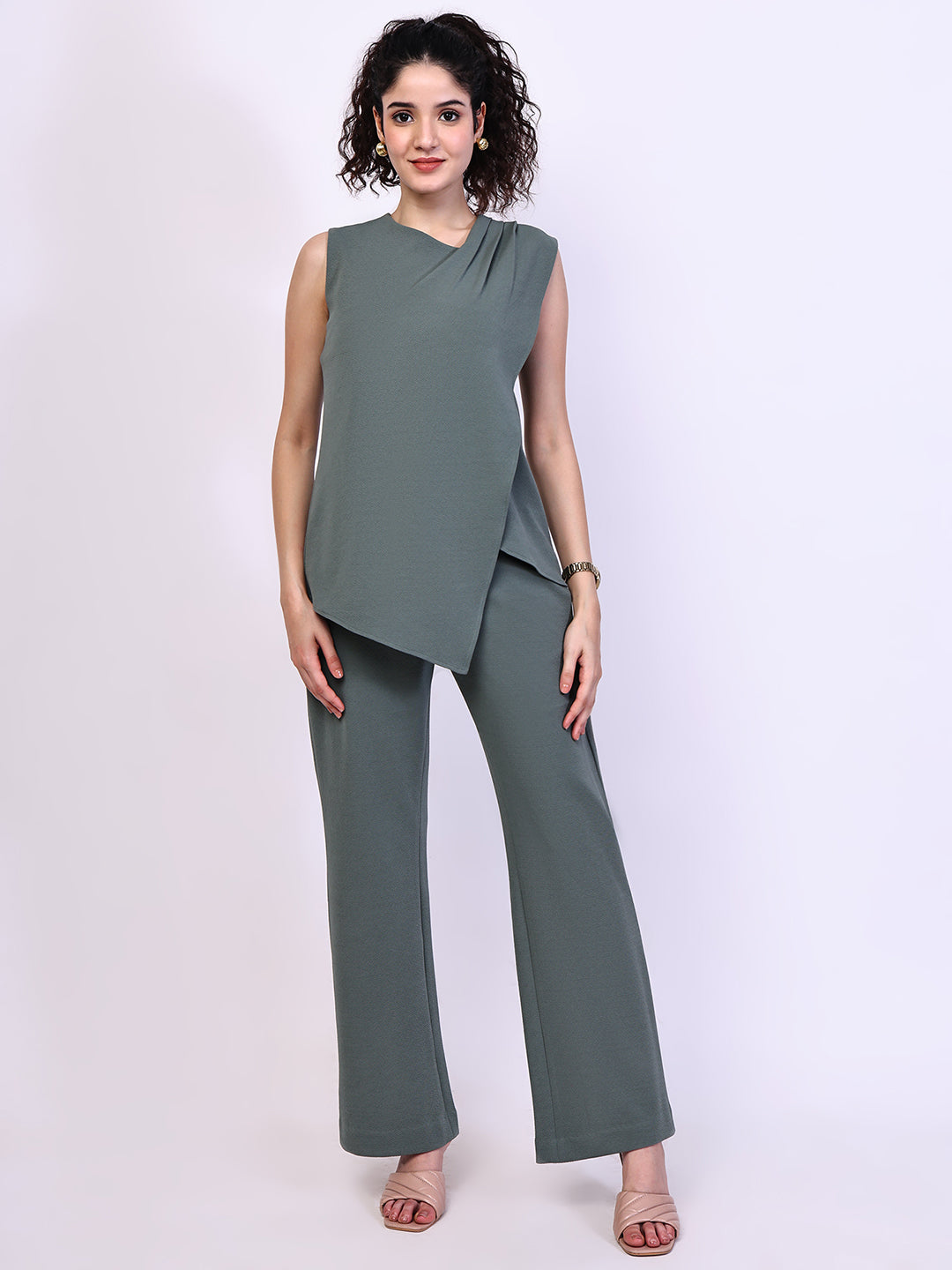 Exude Unbreakable Rivera Overlay Co-ord Set (Pista Green)