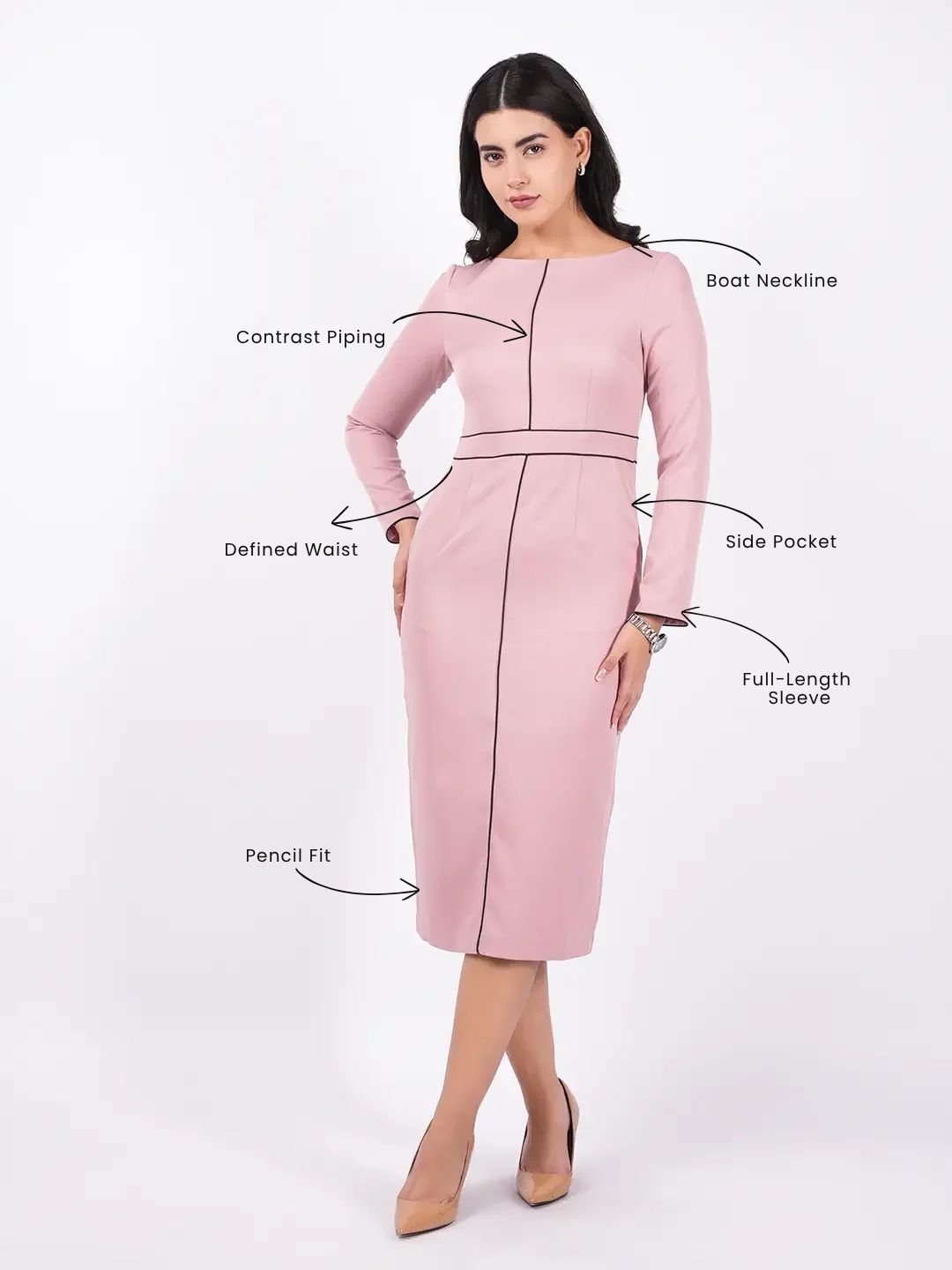 Exude Roseline Power Dress