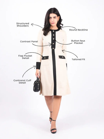 Exude Uptown Icon Panel Dress