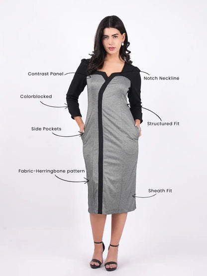 Exude Urban Edge Panel Dress