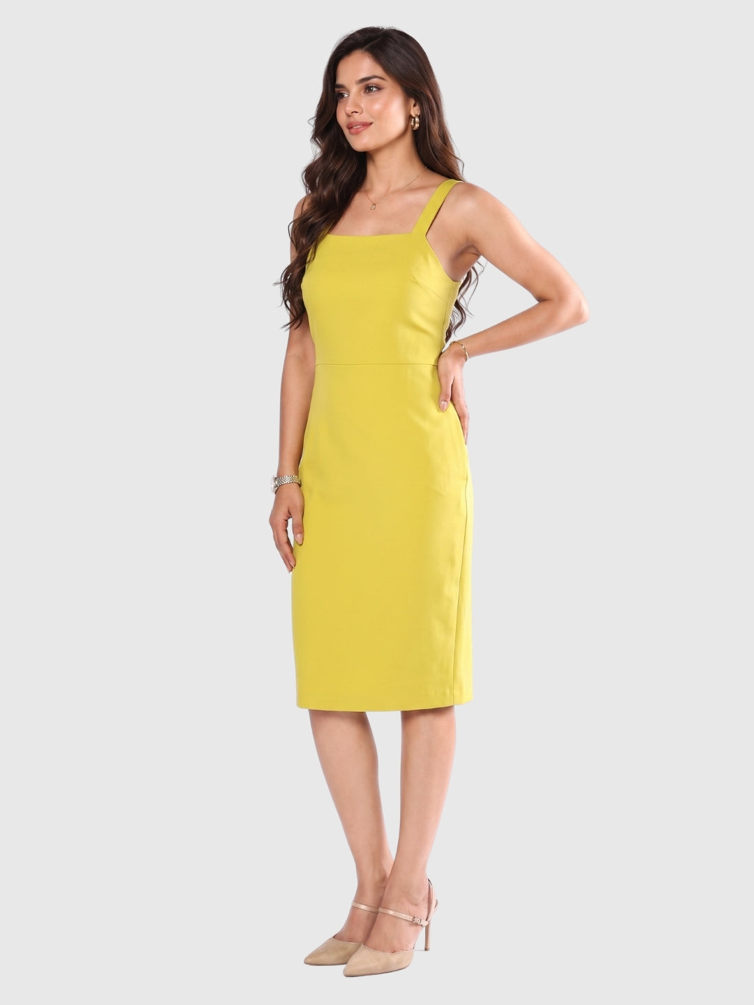 Exude Golden Aura Dress