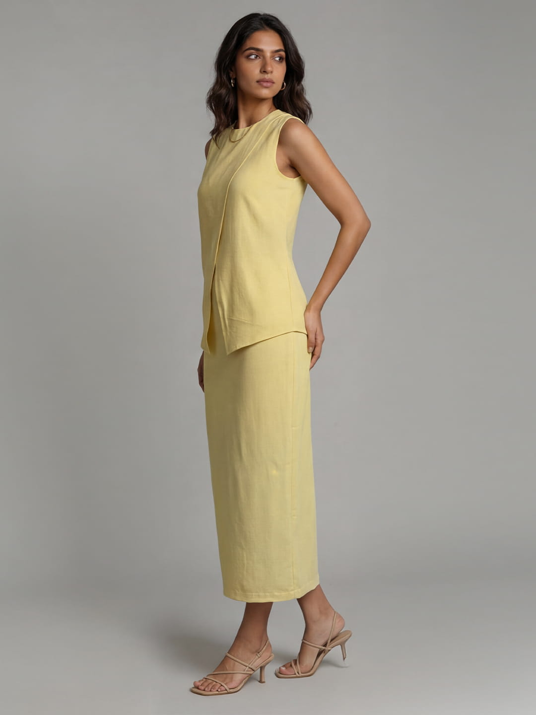 Exude Sunset Sorbet Asymmetric Co-ord Set