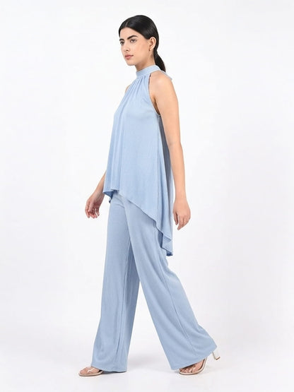 Exude Blue Haze Halter Set